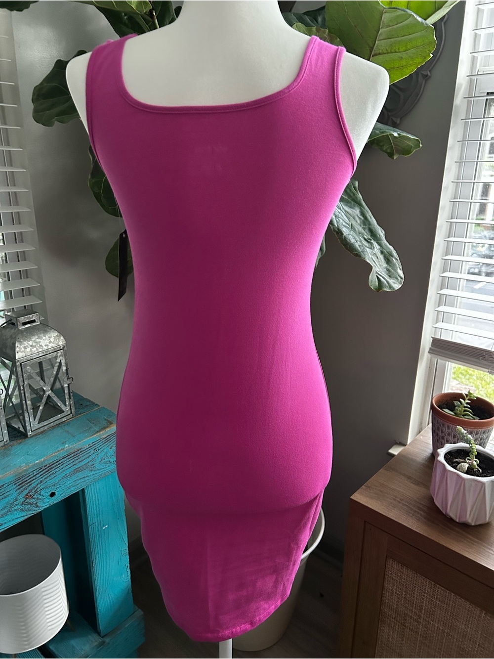 NWT wild fable bodycon midi dress pink size medium - Picture 2 of 8